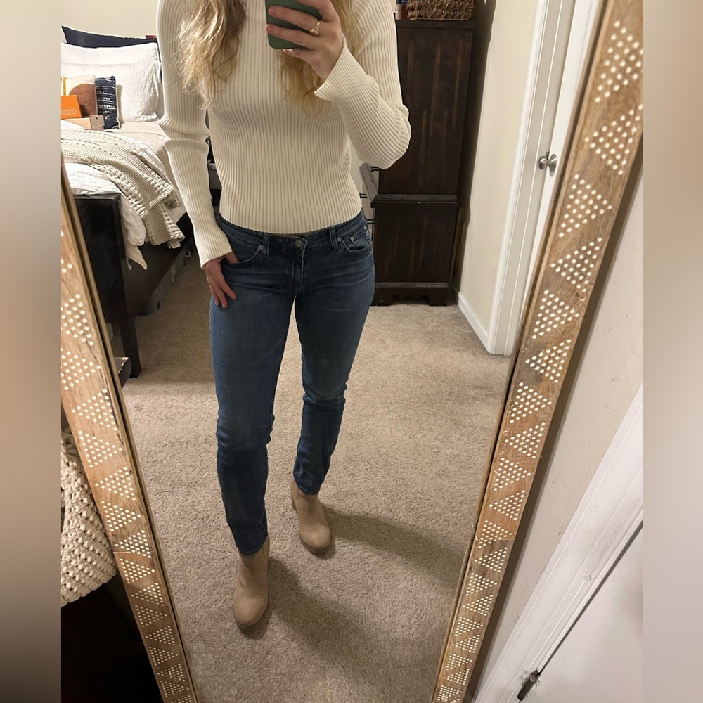 AG Adriano Goldschmeid The Stilt Cigarette Leg Jean, Size 31R